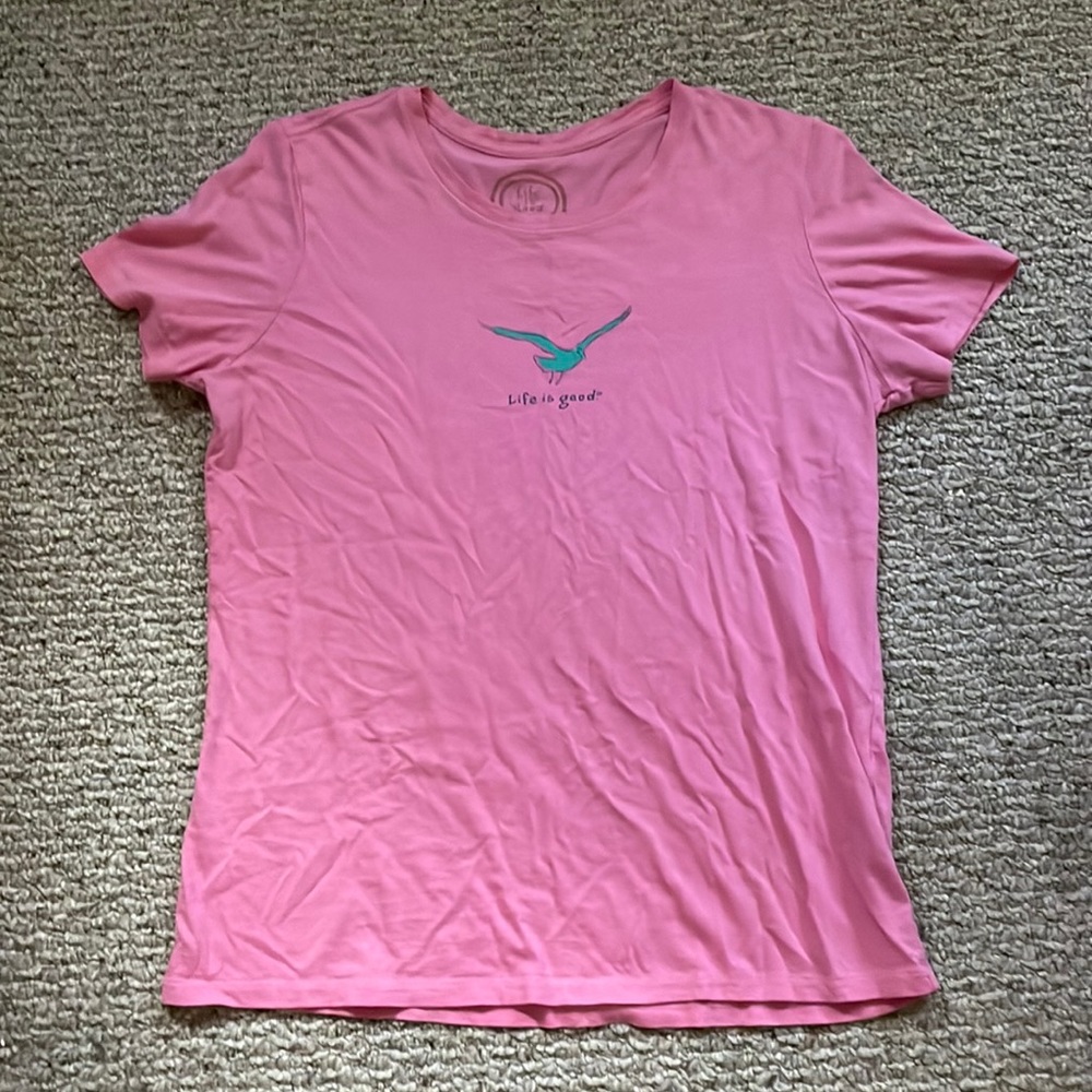 Life is Good Pink Shirt